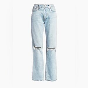 Re/Done Light Blue Ripped Jeans